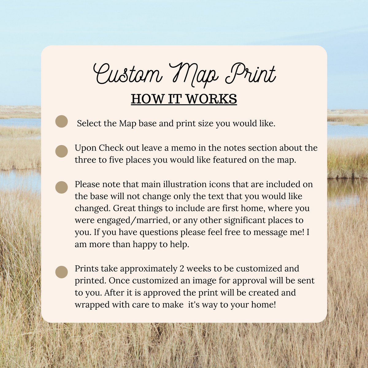 Customized Savannah Map