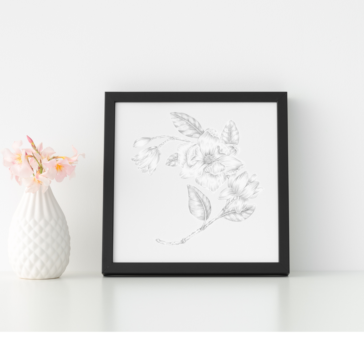 Magnolia Flower Art Print
