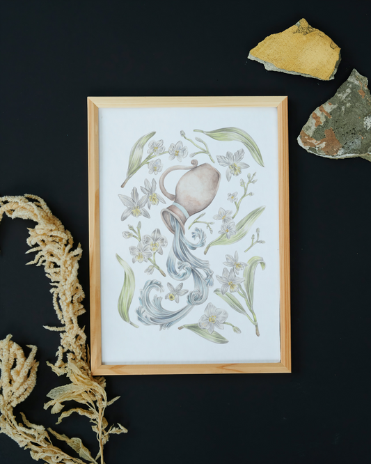 Aquarius Sign Art Print