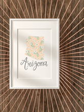 Load image into Gallery viewer, Arizona State Map Art Print