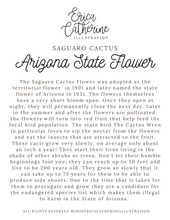 Load image into Gallery viewer, Arizona State Flower Map Vinyl Sticker