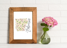 Load image into Gallery viewer, Arkansas State Map Art Print