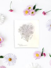 Load image into Gallery viewer, September Birth Flower - Aster Mini Original Drawing