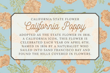 Load image into Gallery viewer, California Poppy Tea Towel