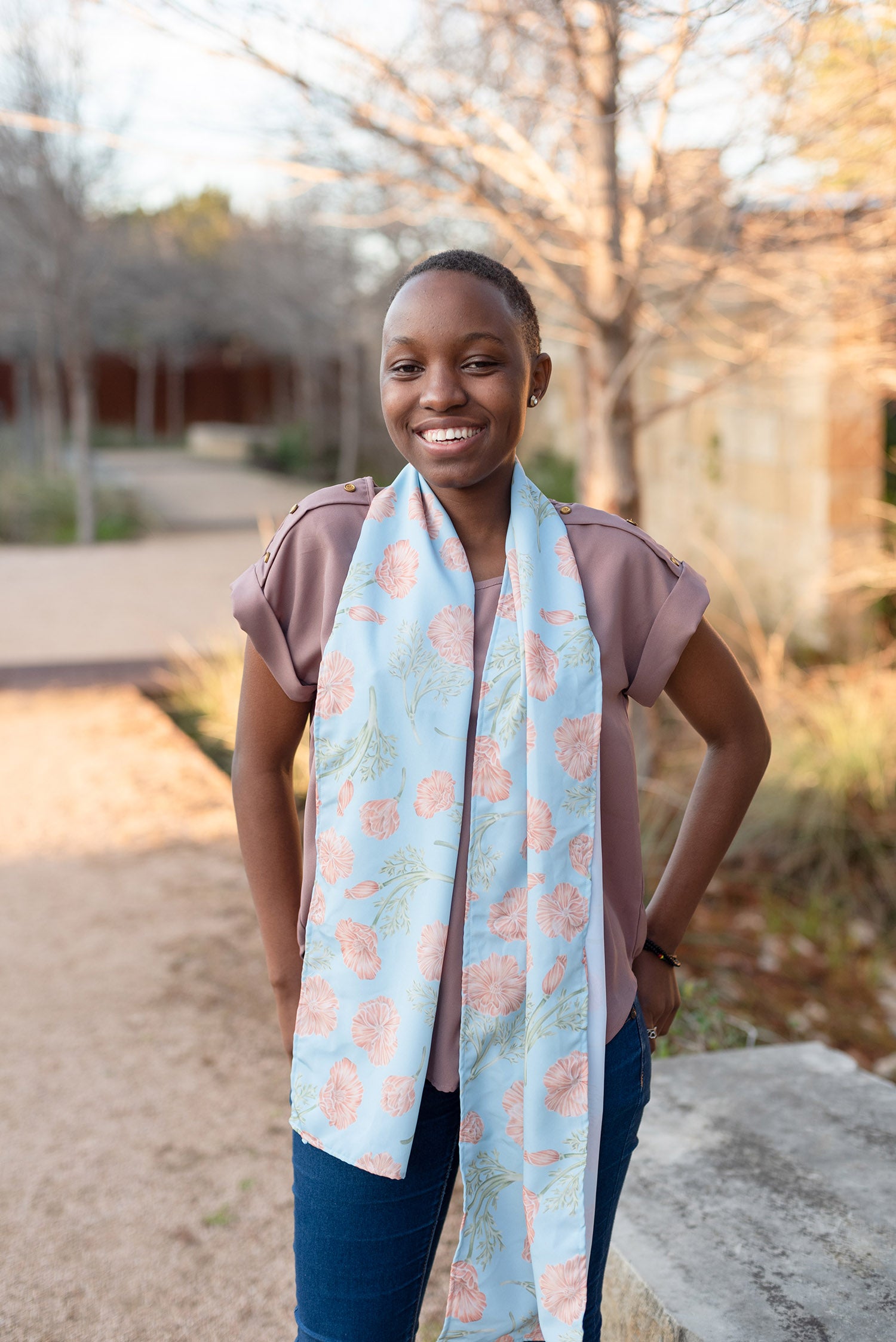 California Poppy Scarf – Erica Catherine
