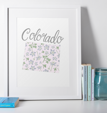 Load image into Gallery viewer, Colorado State Map Art Print