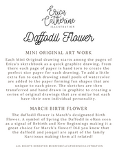 Load image into Gallery viewer, March Birth Flower - Daffodil Mini Original Artwork