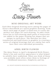 Load image into Gallery viewer, April Birth Flower - Daisy Mini Original Artwork
