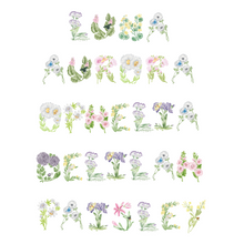 Load image into Gallery viewer, Custom Baby Name Flower Art Print