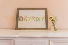 Load image into Gallery viewer, Custom Baby Name Flower Art Print