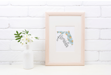Load image into Gallery viewer, Florida State Map Art Print