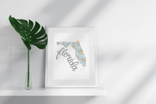 Load image into Gallery viewer, Florida State Map Art Print