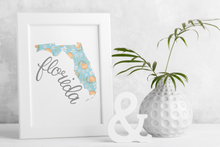 Load image into Gallery viewer, Florida State Map Art Print