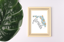 Load image into Gallery viewer, Florida State Map Art Print