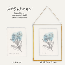 Load image into Gallery viewer, September Birth Flower - Forget me not Flower Original Artwork