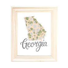 Load image into Gallery viewer, Georgia State Map Art Print