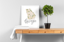 Load image into Gallery viewer, Georgia State Map Art Print