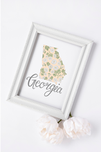 Load image into Gallery viewer, Georgia State Map Art Print