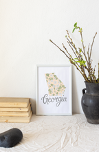 Load image into Gallery viewer, Georgia State Map Art Print