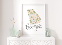 Load image into Gallery viewer, Georgia State Map Art Print