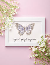 Load image into Gallery viewer, Great Purple Emperor Butterfly Art Print