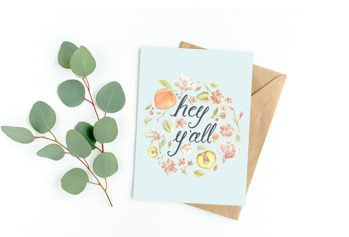 Hey Y'all Folded Card