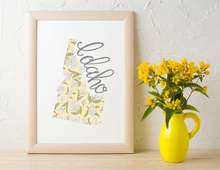 Load image into Gallery viewer, Idaho State Map Art Print