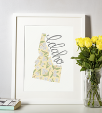 Load image into Gallery viewer, Idaho State Map Art Print