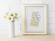 Load image into Gallery viewer, Idaho State Map Art Print