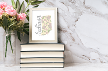 Load image into Gallery viewer, Indiana State Map Art Print