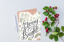 Load image into Gallery viewer, Merry and Bright - Holiday Card