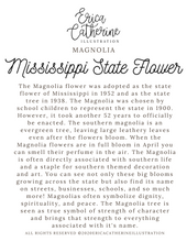 Load image into Gallery viewer, Mississippi State Flower Map Vinyl Sticker