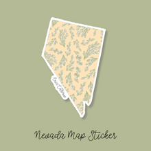 Load image into Gallery viewer, Nevada State Flower Map Vinyl Sticker