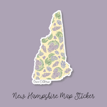 Load image into Gallery viewer, New Hampshire State Flower Map Vinyl Sticker