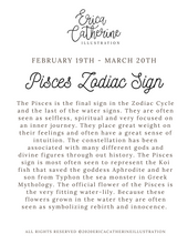 Load image into Gallery viewer, Pisces Sign Art Print
