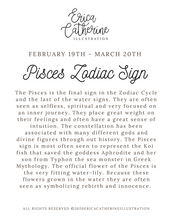 Load image into Gallery viewer, Pisces Zodiac Sign Sticker