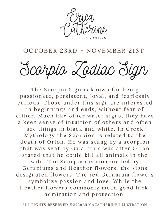 Scorpio Zodiac Sign Sticker