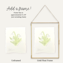 Load image into Gallery viewer, January Birth Flower - Snowdrop Mini Original Drawing