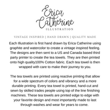 Load image into Gallery viewer, Rose Tea Towel