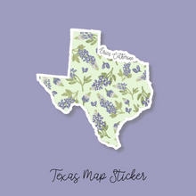 Load image into Gallery viewer, Texas State Flower Map Vinyl Sticker