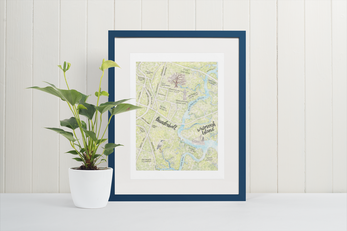Thunderbolt and East Savannah Map