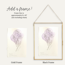 Load image into Gallery viewer, February Birth Flower - Violet Mini Original Artwork