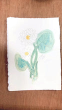 Load and play video in Gallery viewer, July Birth Flower - Water Lily Mini Original Artwork
