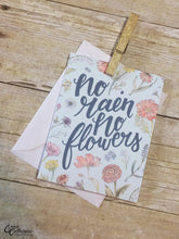 Load image into Gallery viewer, No Rain No Flowers - Inspirational Illustrated Card