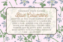 Load image into Gallery viewer, Blue Columbine Scarf - Colorado State Flower