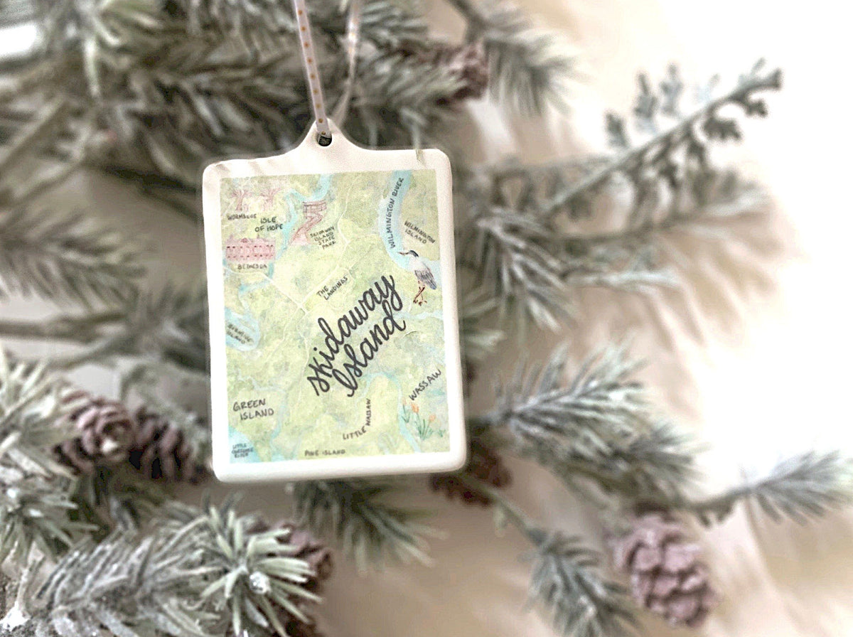 Savannah Map Ornaments