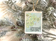 Load image into Gallery viewer, Savannah Map Ornaments
