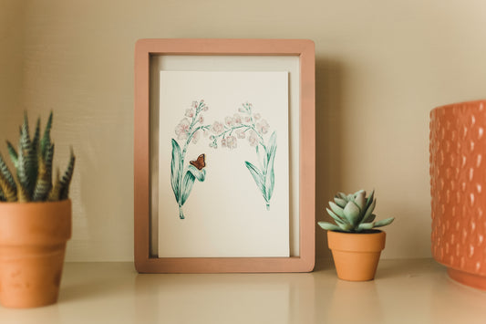 Letter M Initial Art Print