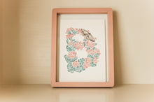 Load image into Gallery viewer, Letter B Floral Initial Art Print
