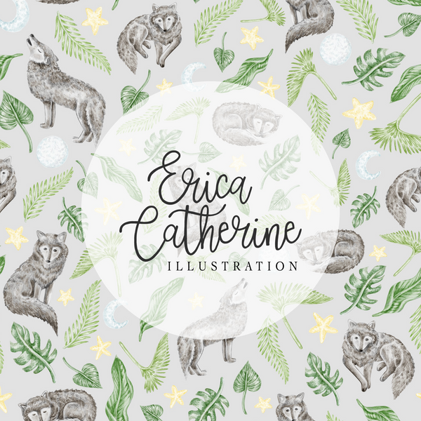 Wolf Nursery Pattern
